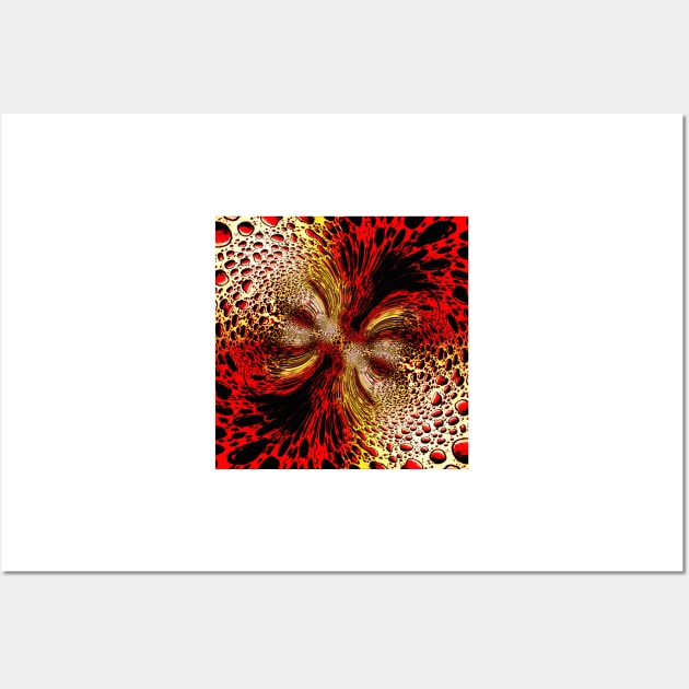 CYCLONE PATTERNED RED RAİN DROPS Wall Art by mister-john